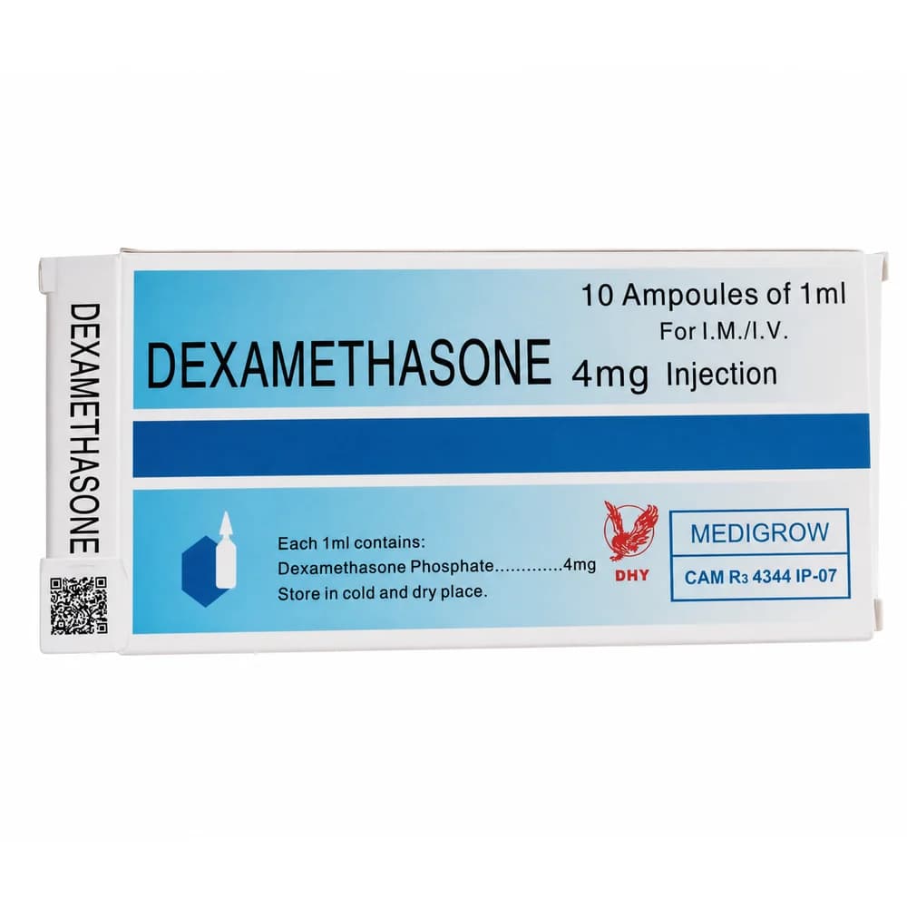 Dexamethasone Dexamethasone phosphate 4 mg/1 mL injection