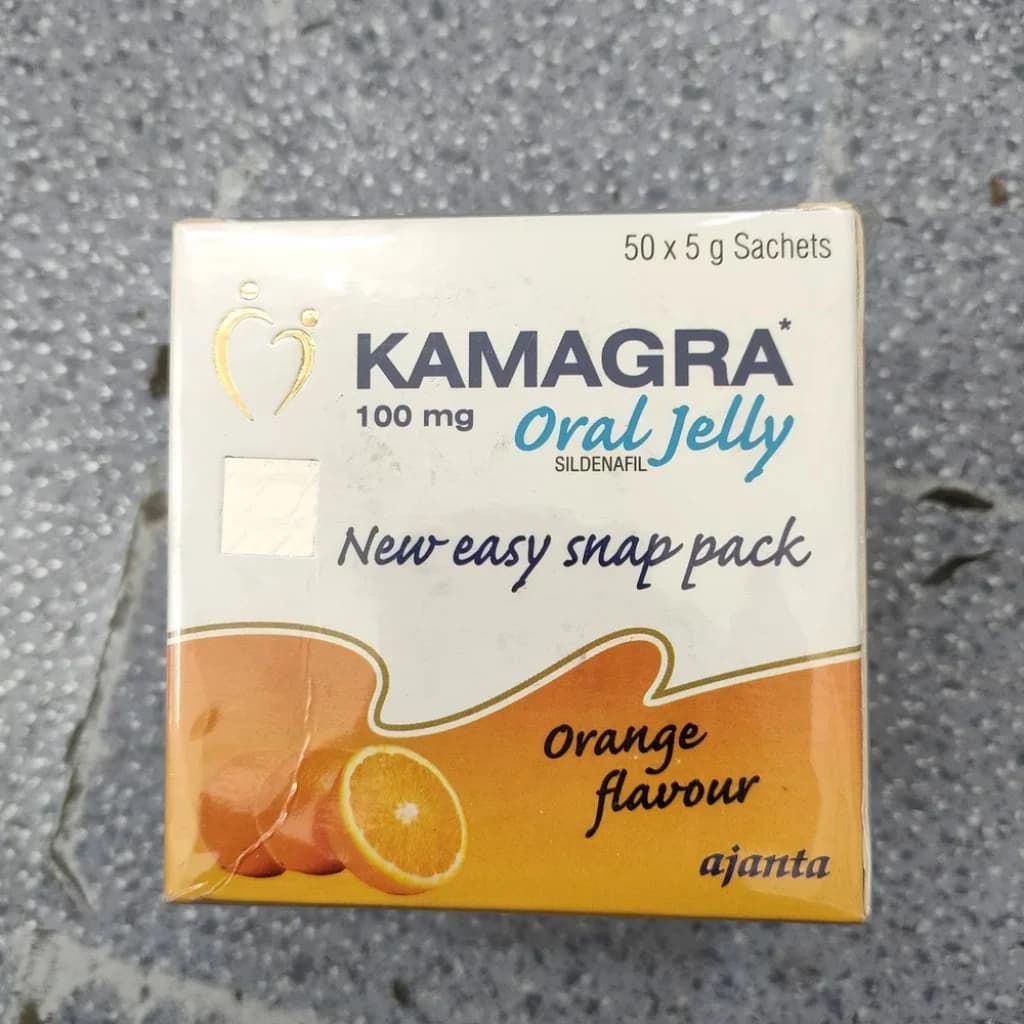 Kamagra 100 mg Oral Jelly (Orange Flavour) 100 mg per 5 g sachet
