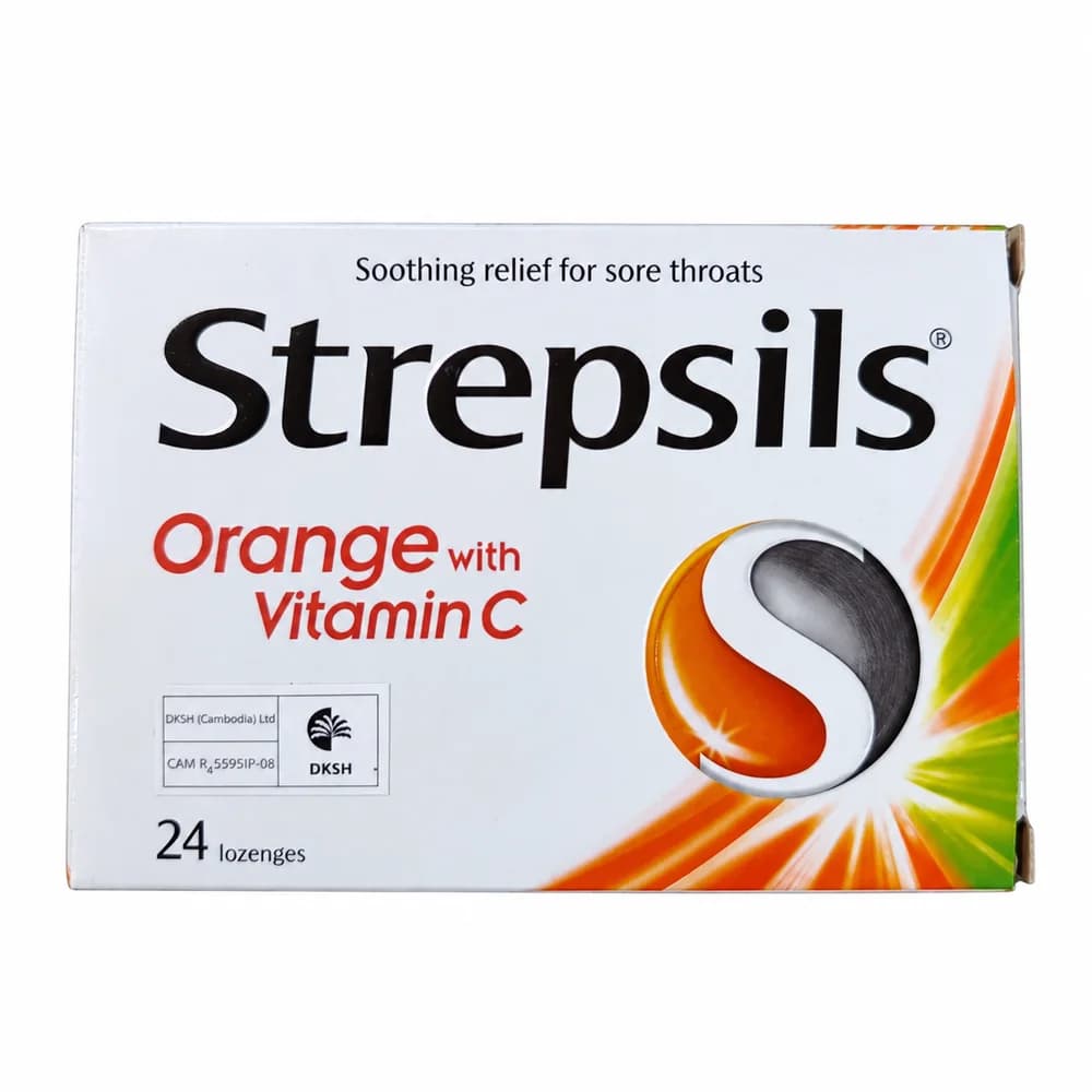 Strepsils Orange with Vitamin C 1.2 mg / 0.6 mg / 100 mg