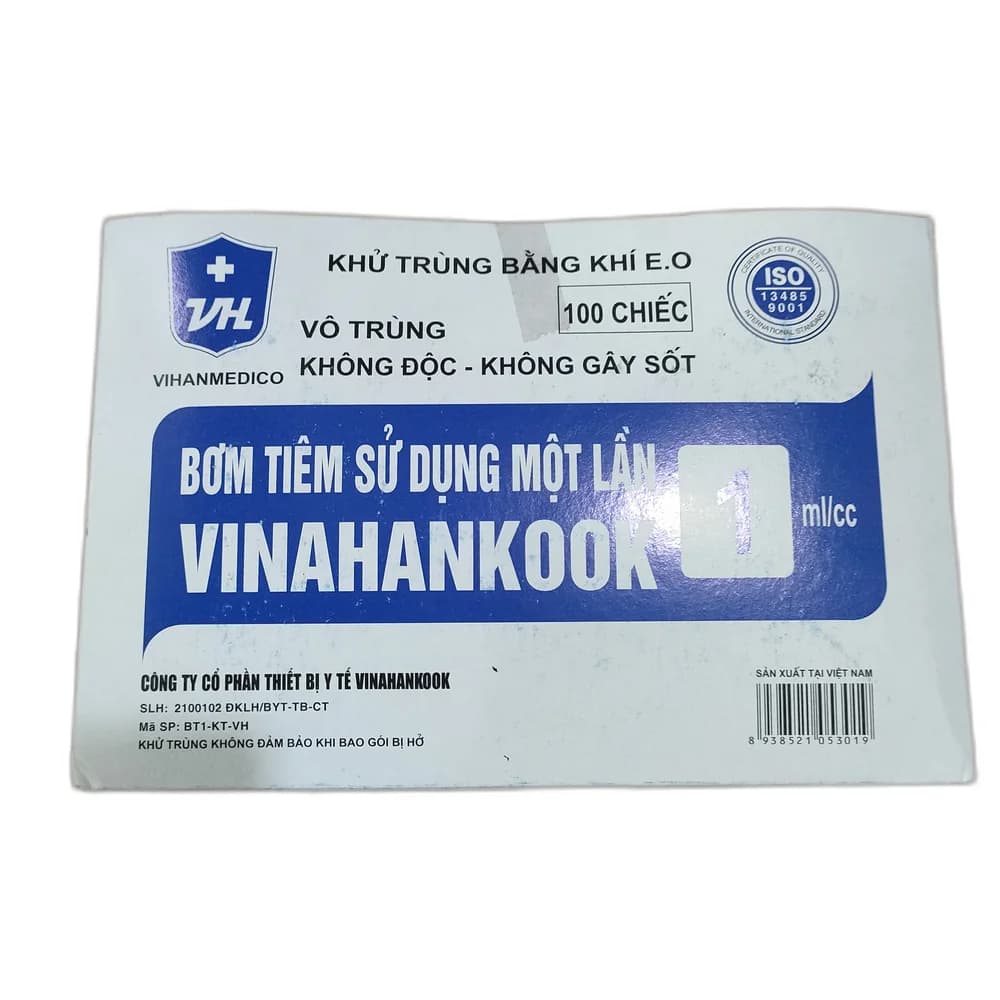 Vinahankook Disposable Syringe 1 ml