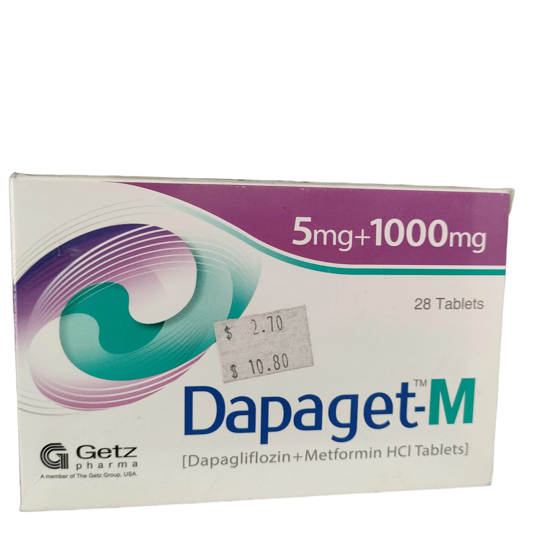 Dapaget-M 5mg + 1000mg