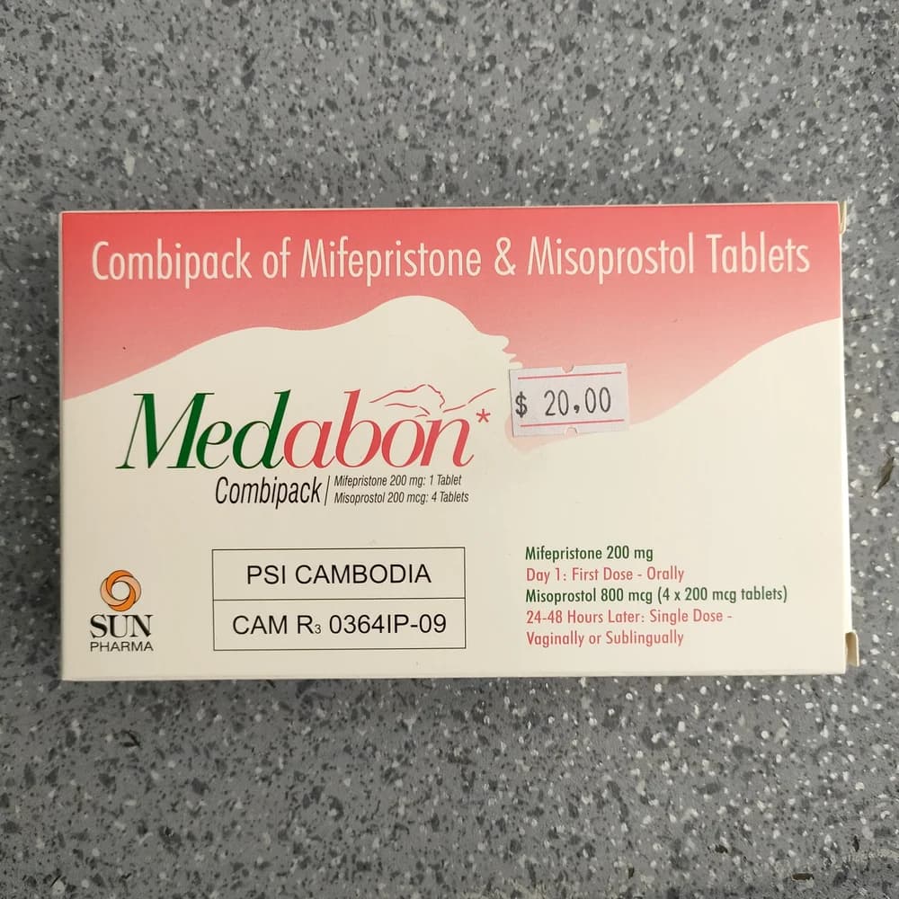Medabon Mifepristone 200 mg + Misoprostol 200 mcg (4 tablets)