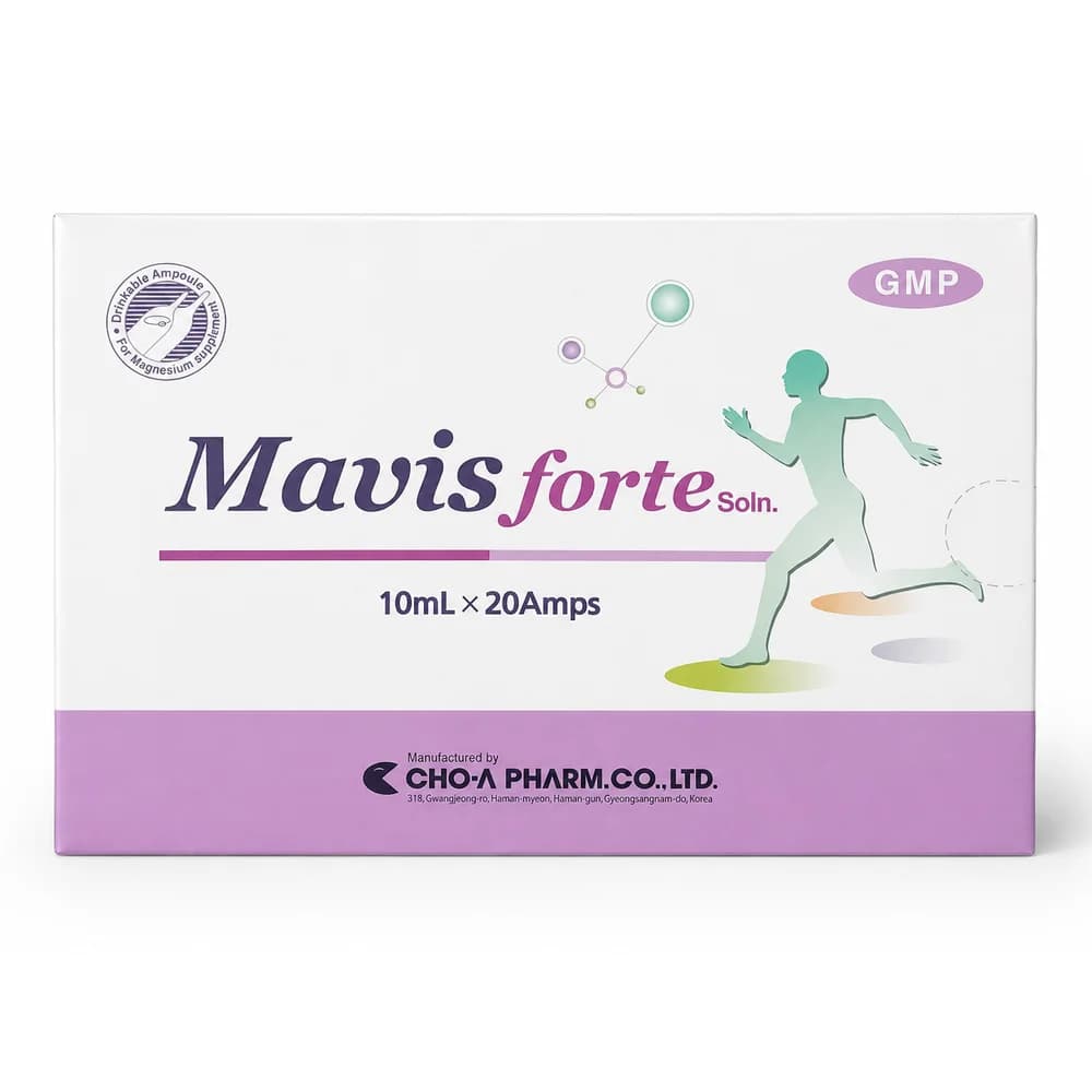 Mavis Forte Solution Magnesium supplement, 10 ml per ampoule, 20 drinkable ampoules