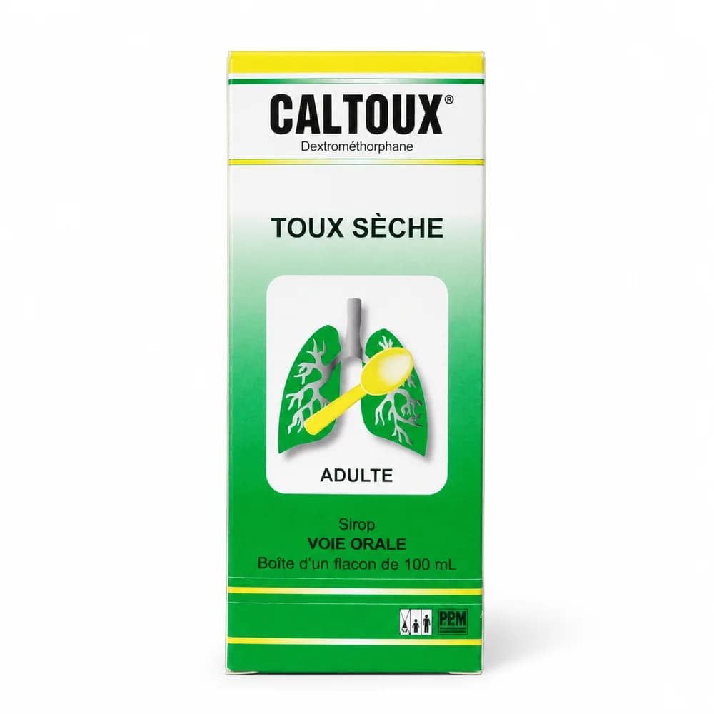 Caltoux Syrup Dextromethorphan hydrobromide 6.65 mg per 5 ml, 100 ml