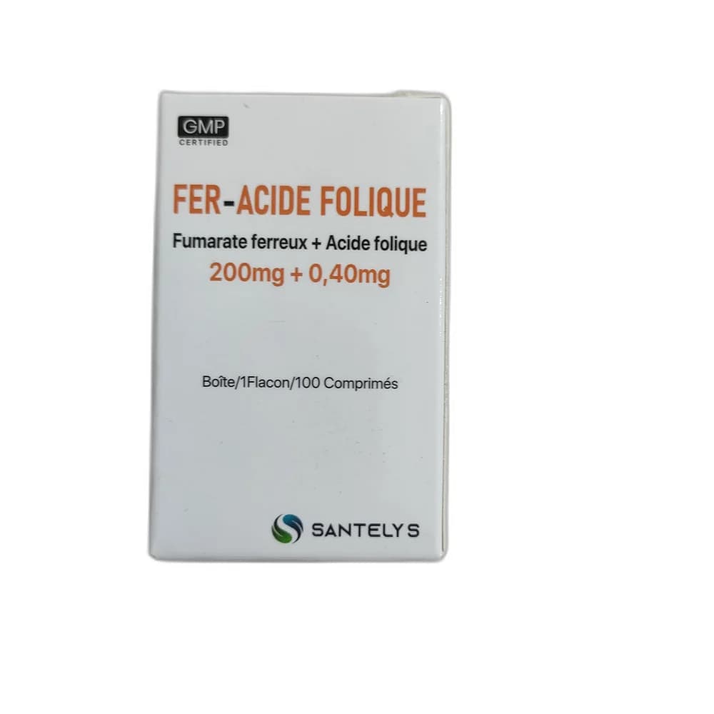 Fer-Acide Folique 200 mg + 0.40 mg