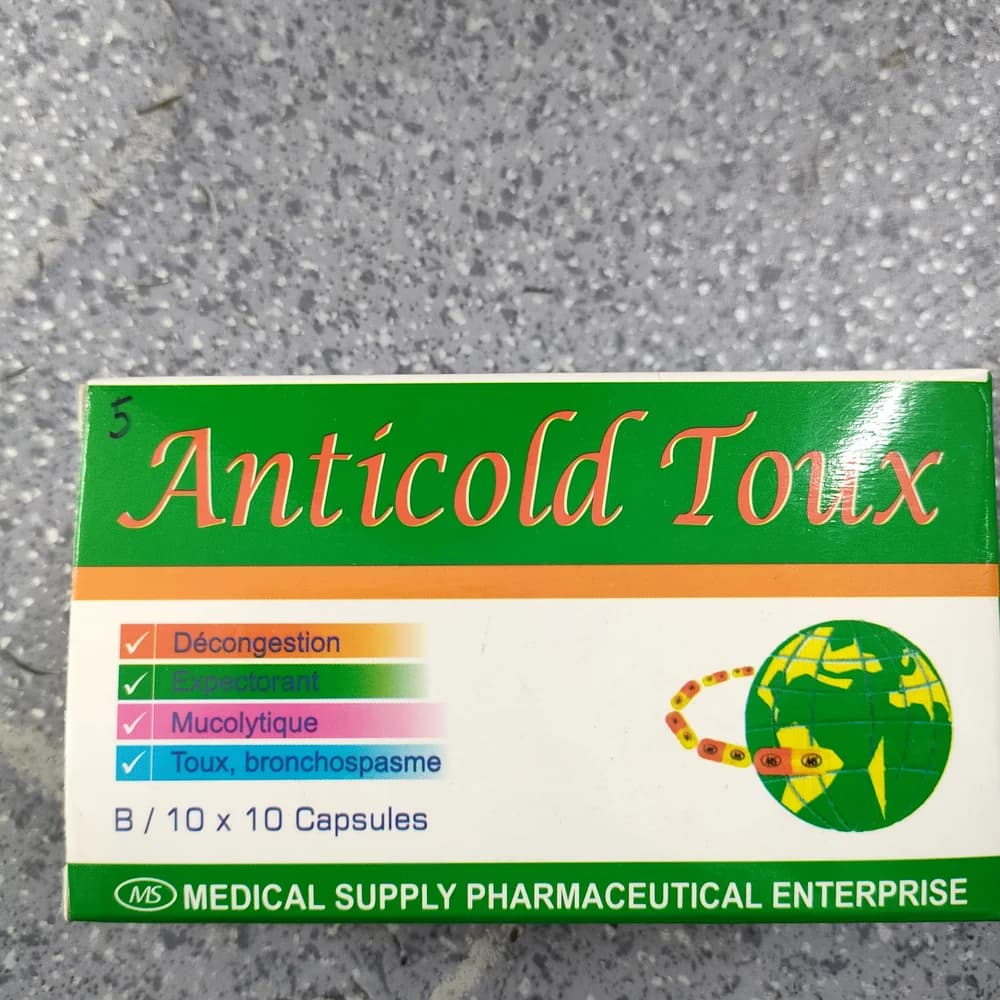 Anticold Toux 8 mg / 3.2 mg / 100 mg / 500 mg / 25 mg