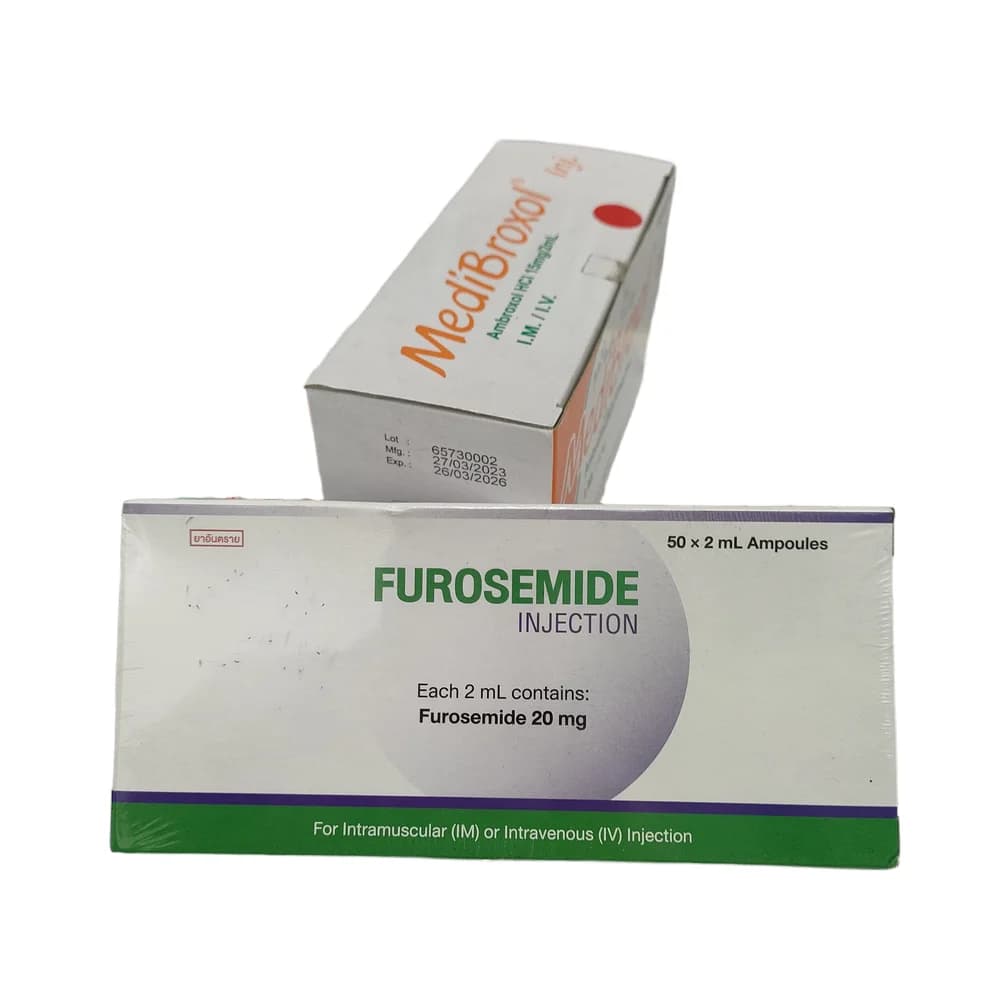 Furosemide Injection Furosemide 20mg per 2mL ampoule, 50 x 2mL ampoules