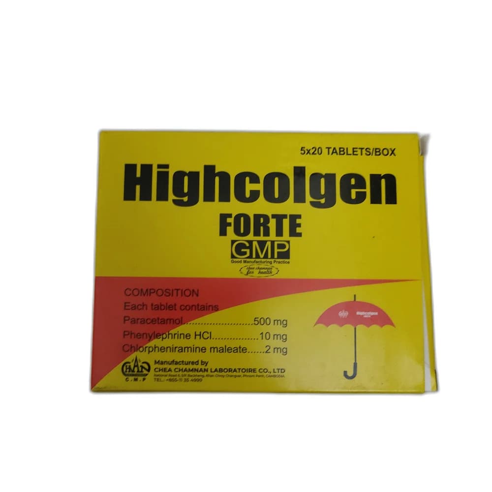 Highcolgen Forte 500 mg / 10 mg / 2 mg