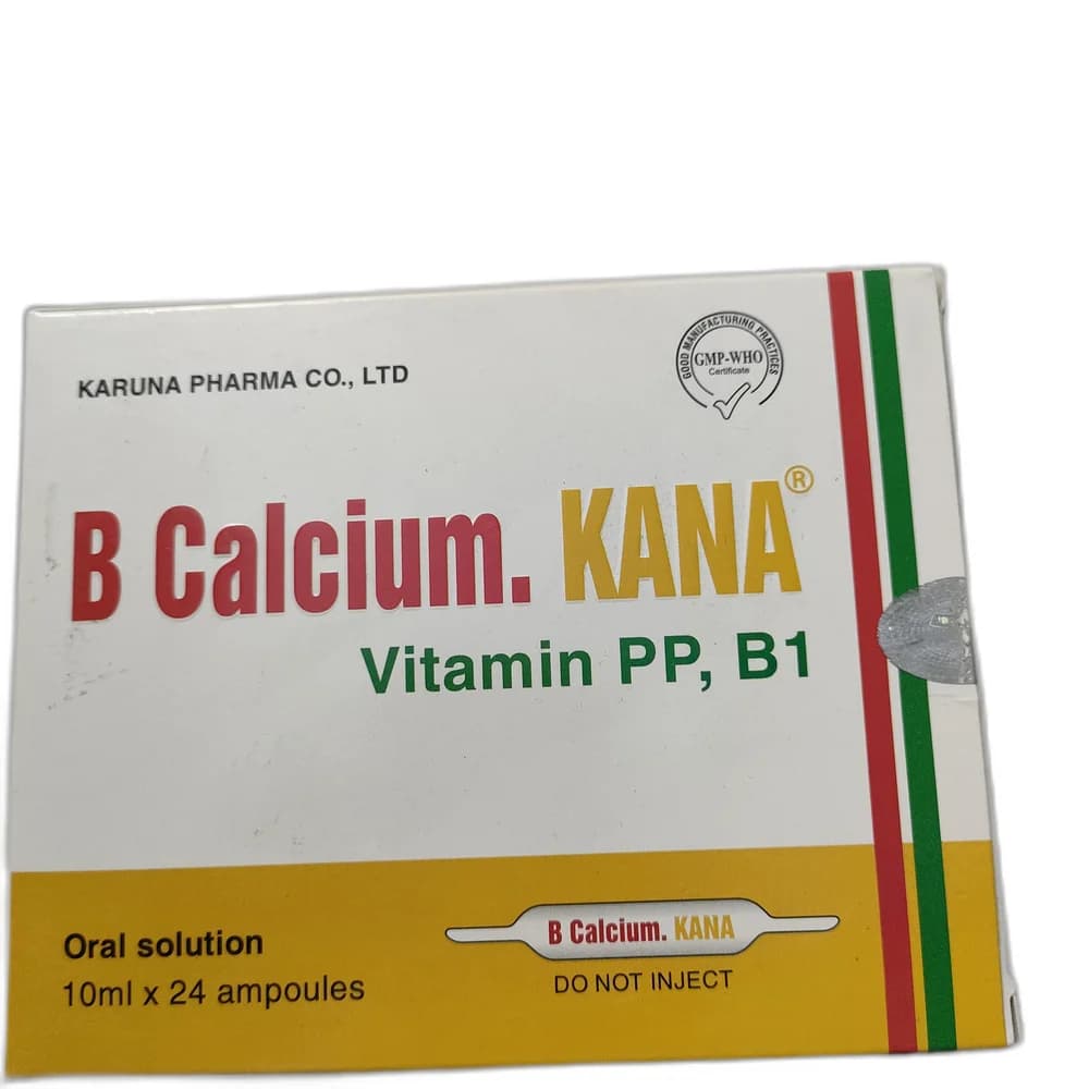 B Calcium. KANA 300 mg / 20 mg / 2 mg per 10 ml