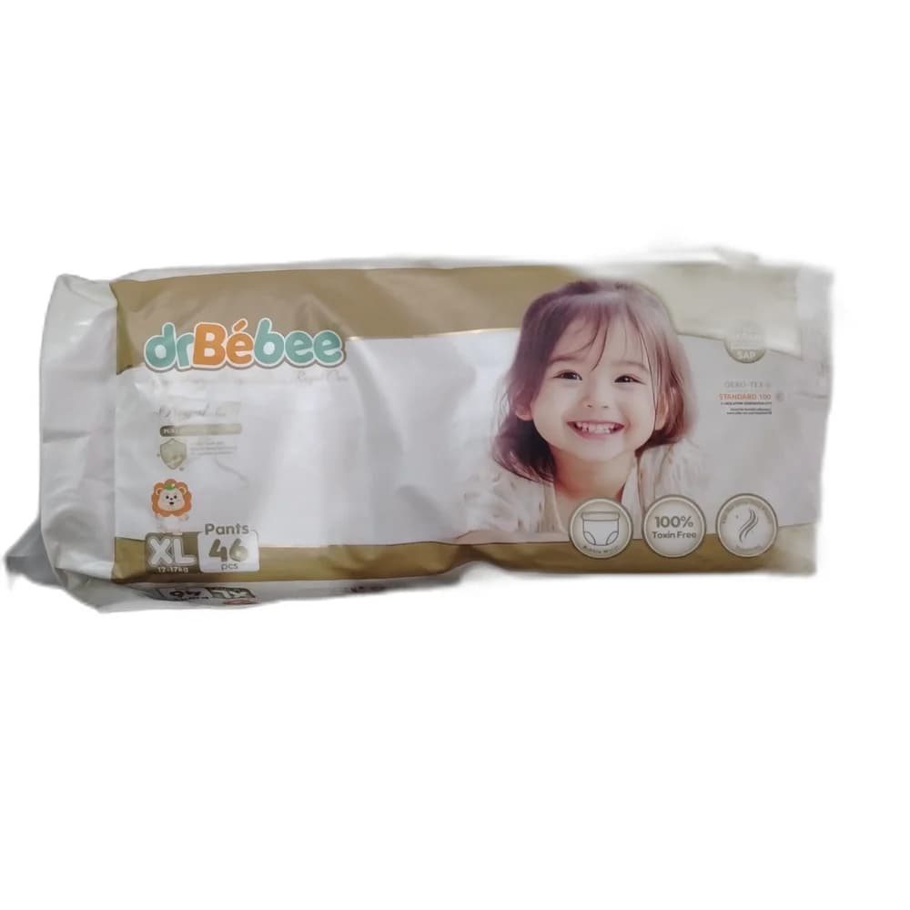 dr.Bebee Royal Fit Pants (Size XL, 46 Pcs) XL (12-17 kg), 46 pcs