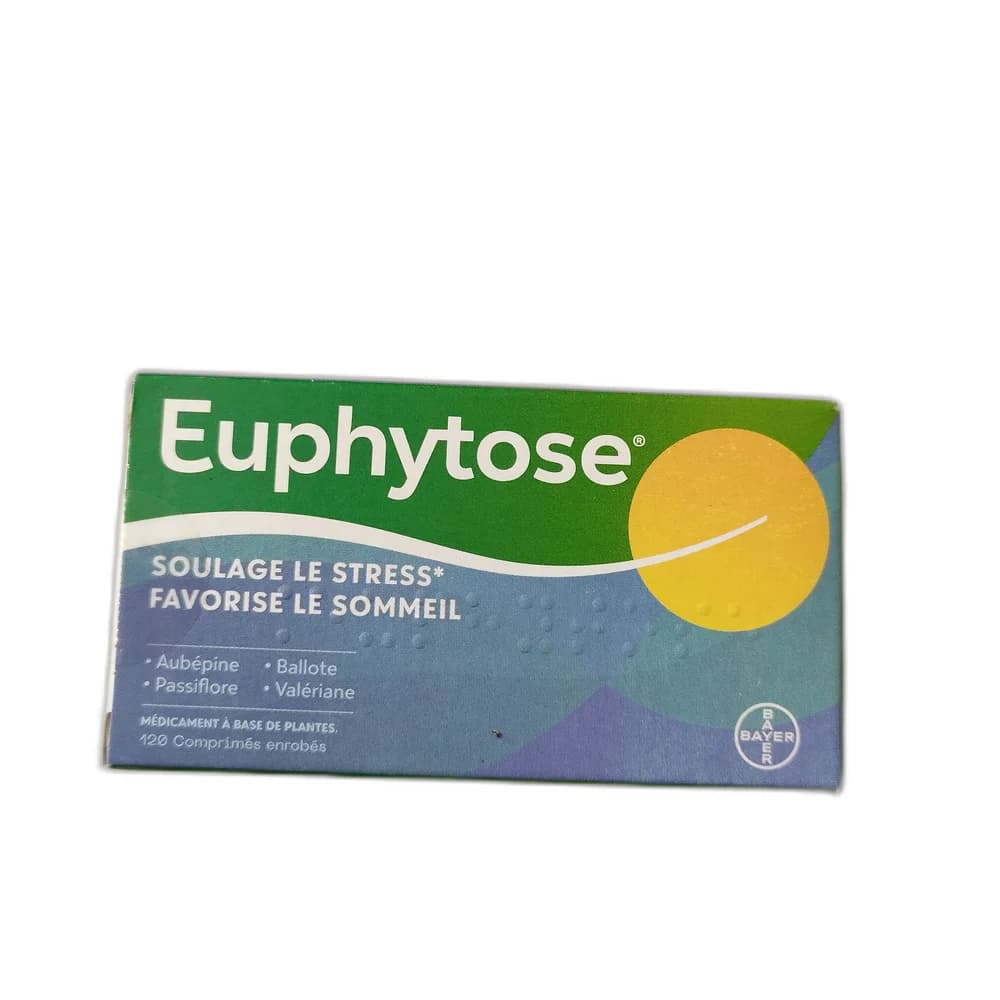 Euphytose Valerian 50 mg / Passiflora 40 mg / Hawthorn 10 mg / Ballota 10 mg