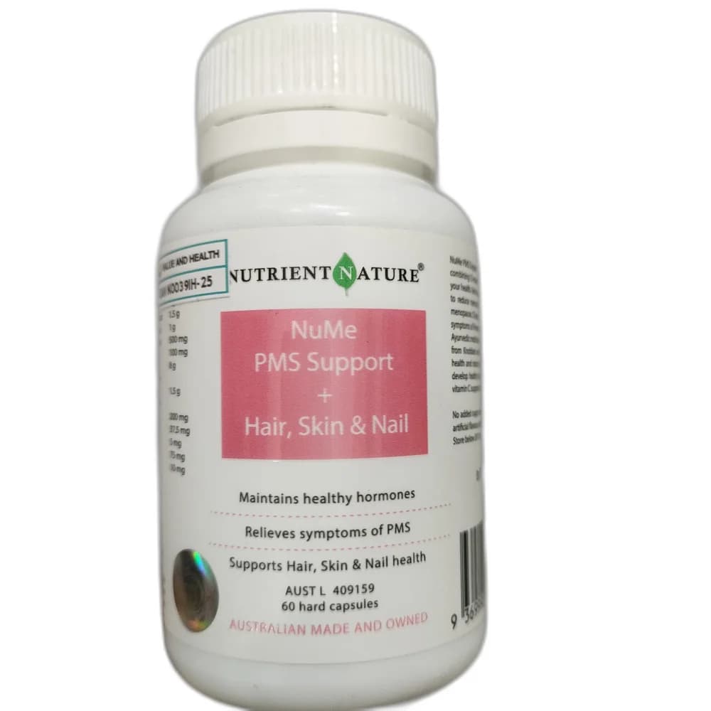 Nutrient Nature NuMe PMS Support + Hair, Skin & Nail