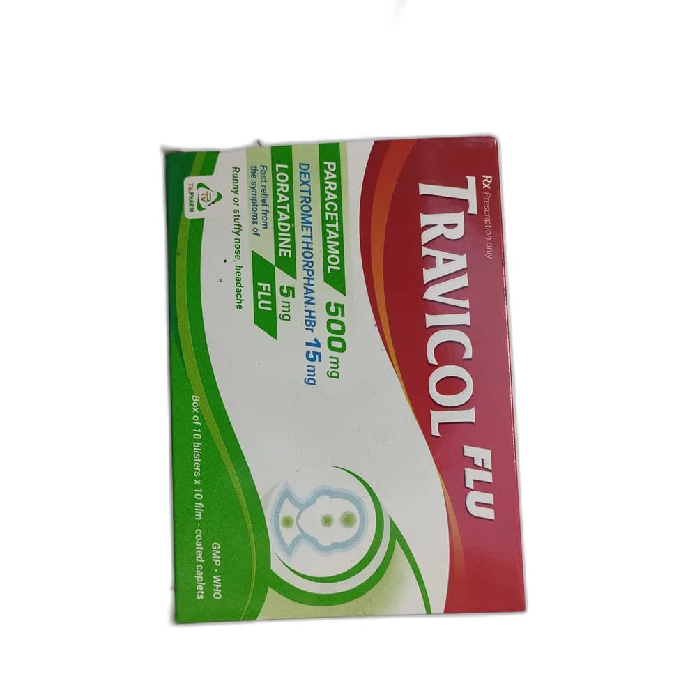 Travicol Flu 500 mg / 15 mg / 5 mg