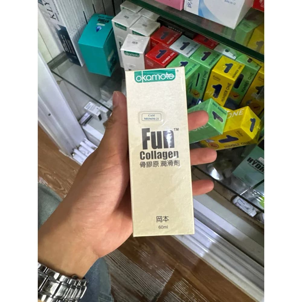 Okamoto Fun Collagen Lubricant Collagen lubricant, 60 mL bottle
