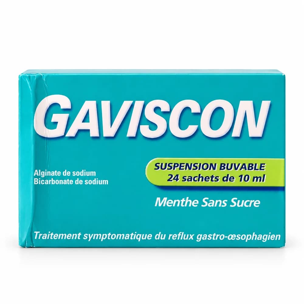 Gaviscon Sodium alginate 500 mg + sodium bicarbonate 267 mg per 10 mL sachet