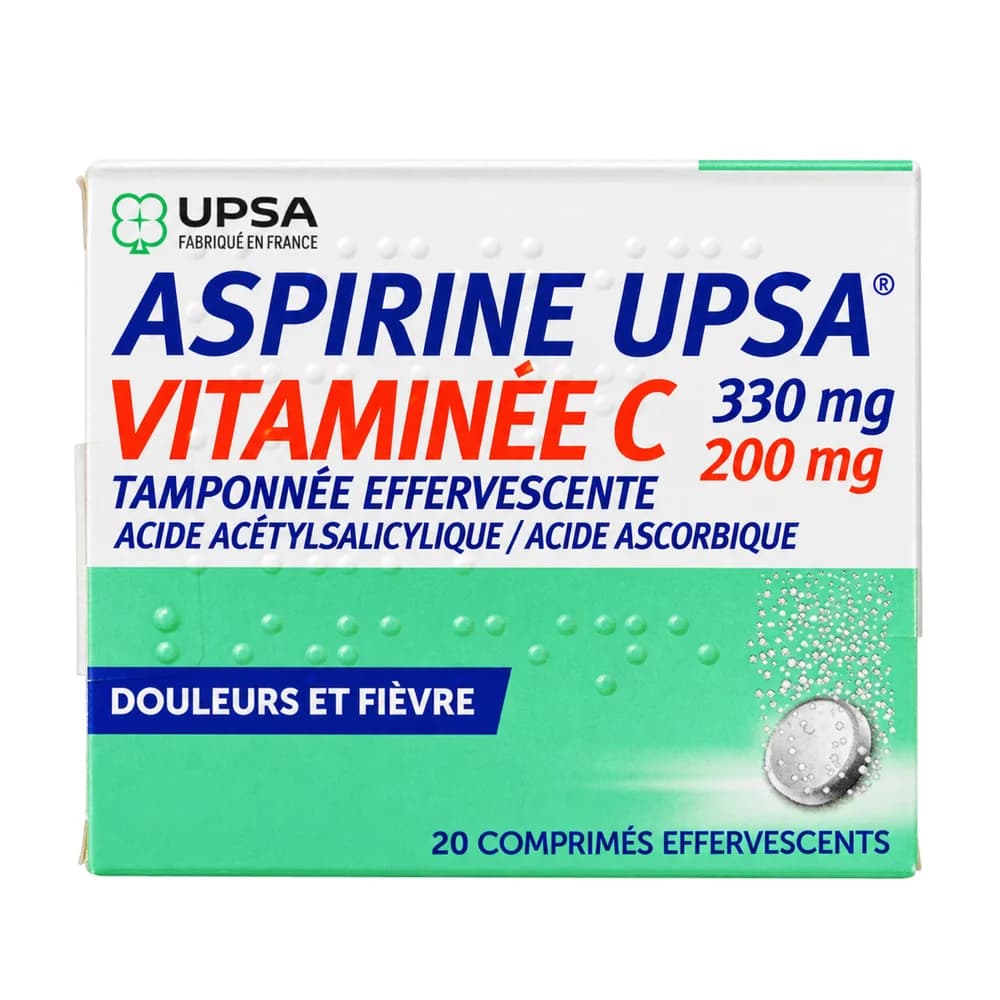 Aspirine UPSA Vitaminée C 330 mg / 200 mg