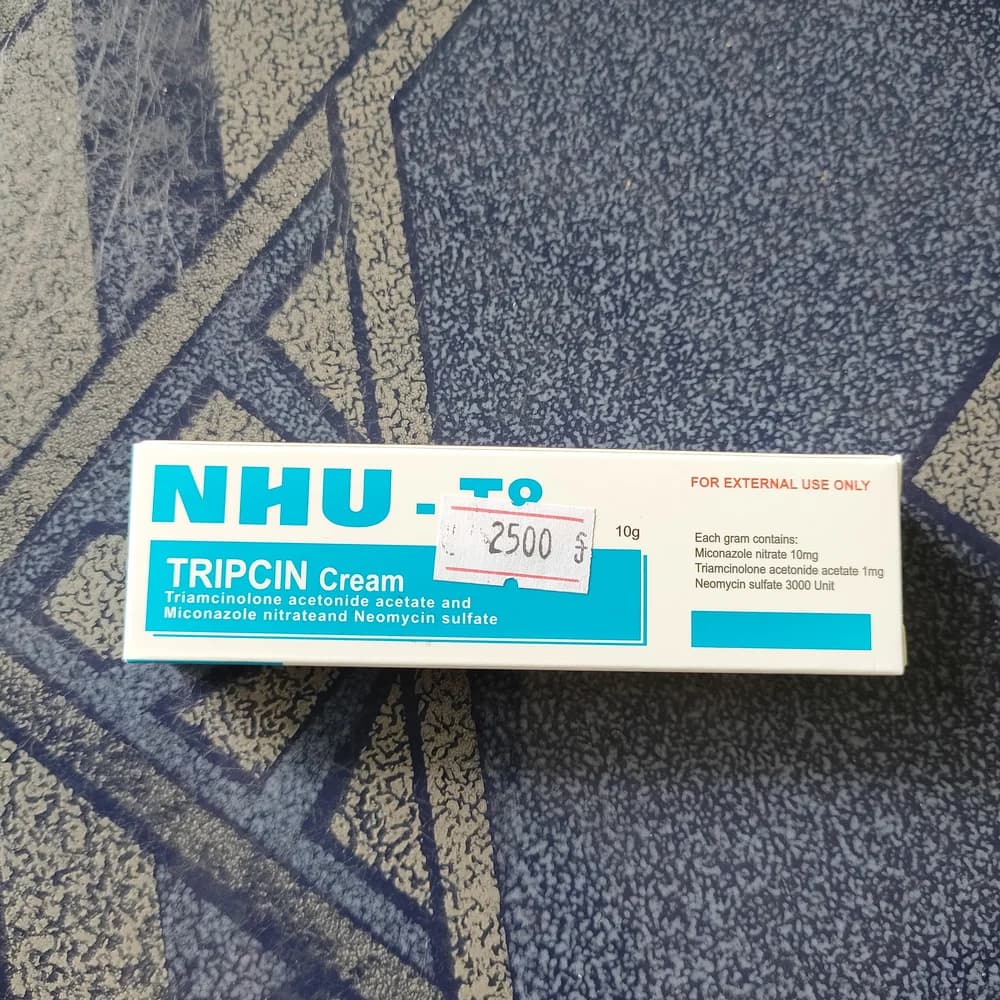 NHU-T8 Tripcin Miconazole nitrate 10 mg/g + triamcinolone acetonide acetate 1 mg/g + neomycin sulfate 3000 units/g