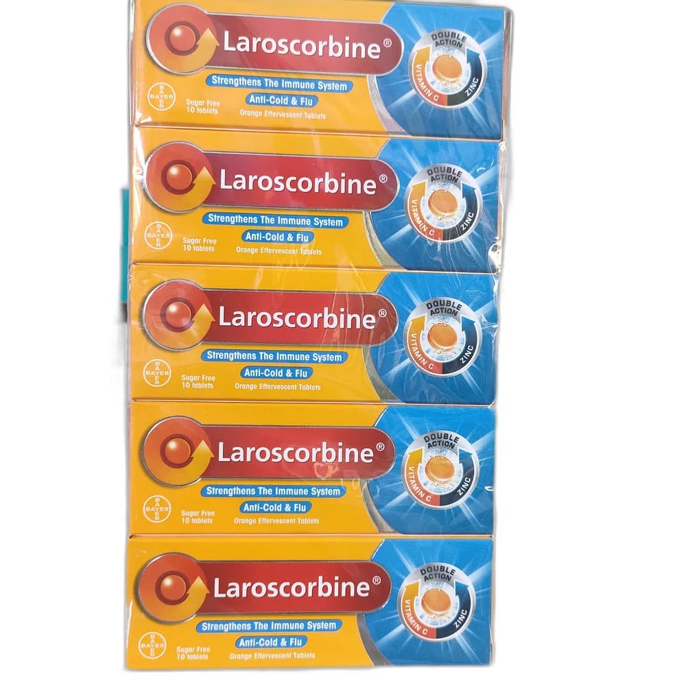 Laroscorbine 1000 mg Vitamin C + 10 mg Zinc per effervescent tablet
