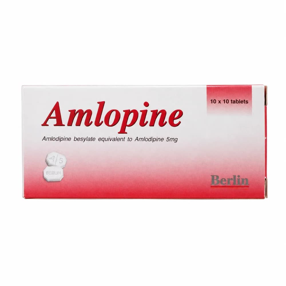 Amlopine 5 mg tablets, 10 x 10 tablets