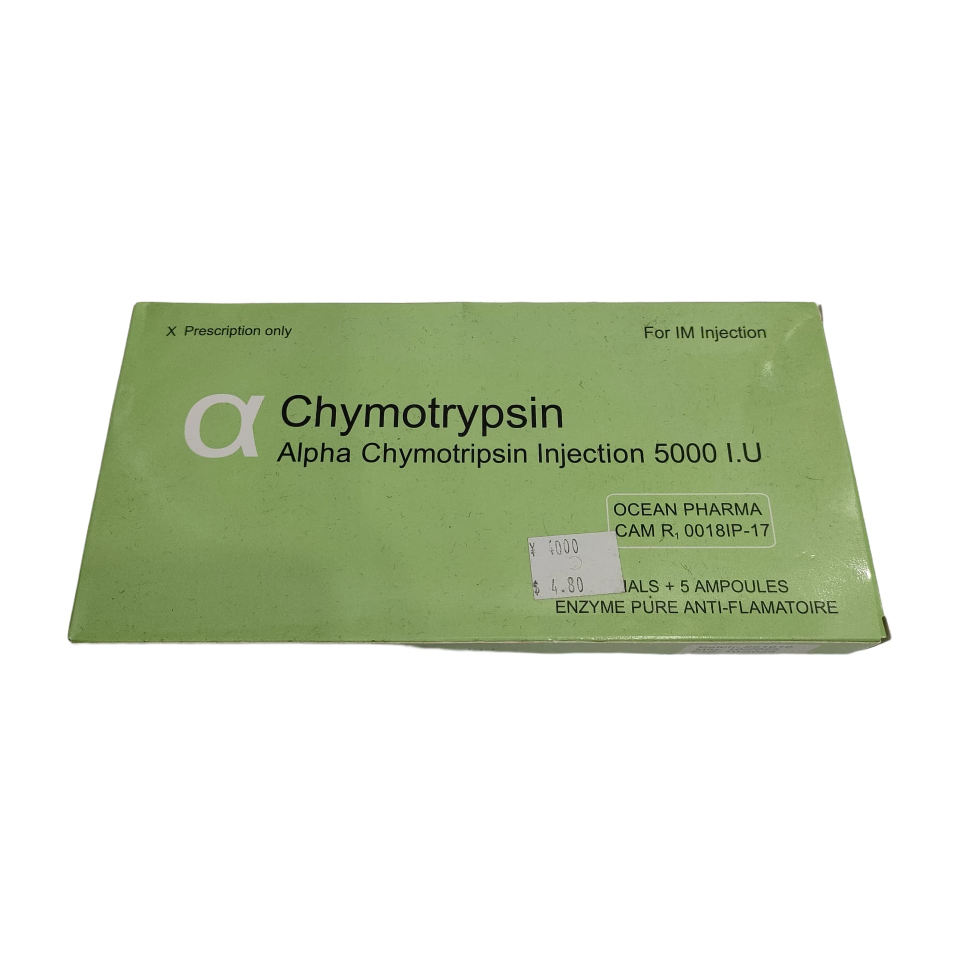 alpha Chymotrypsin 5000 I.U.