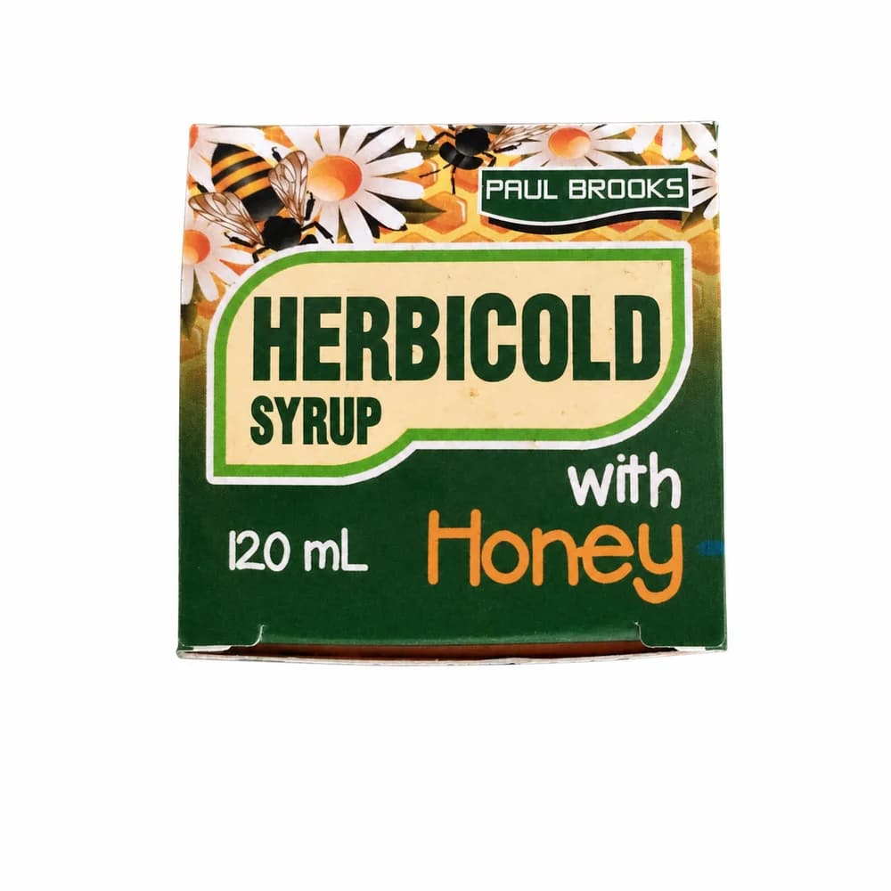 Herbicold Polyherbal cough syrup with honey, 120 mL