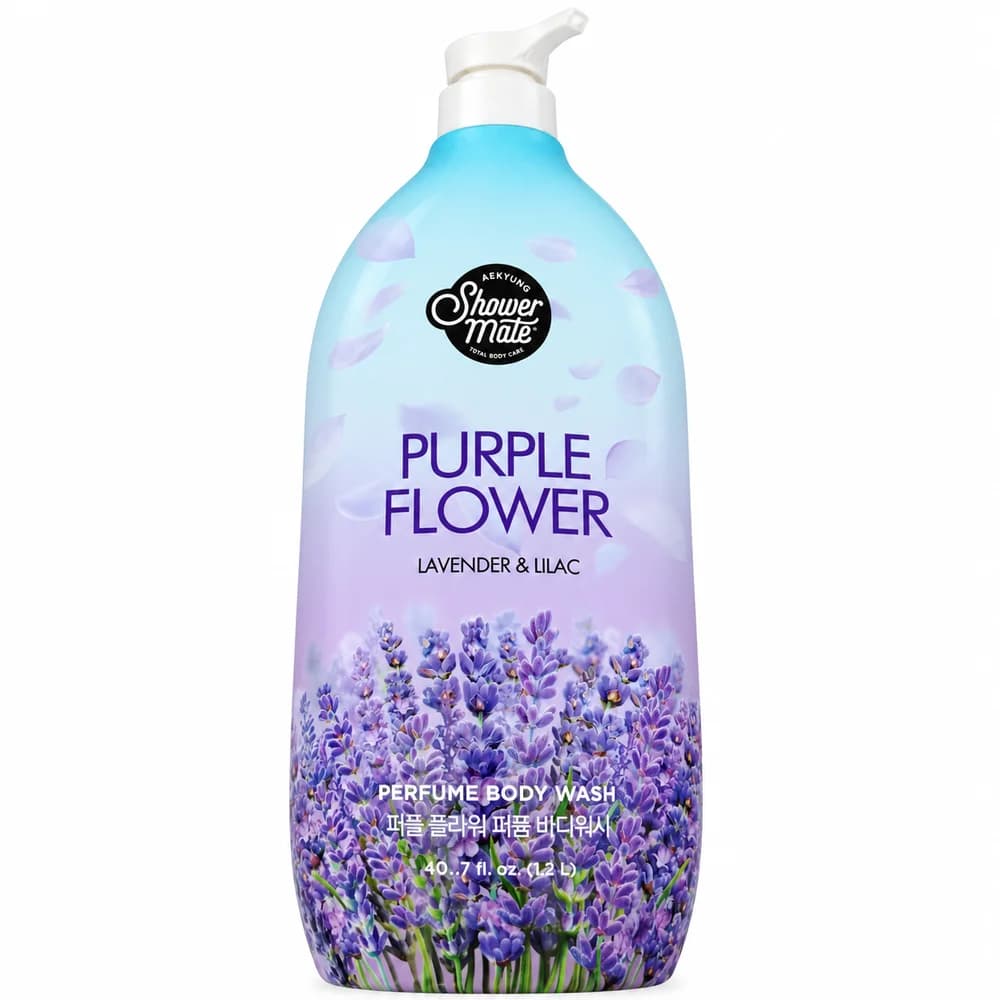 Aekyung Shower Mate Purple Flower