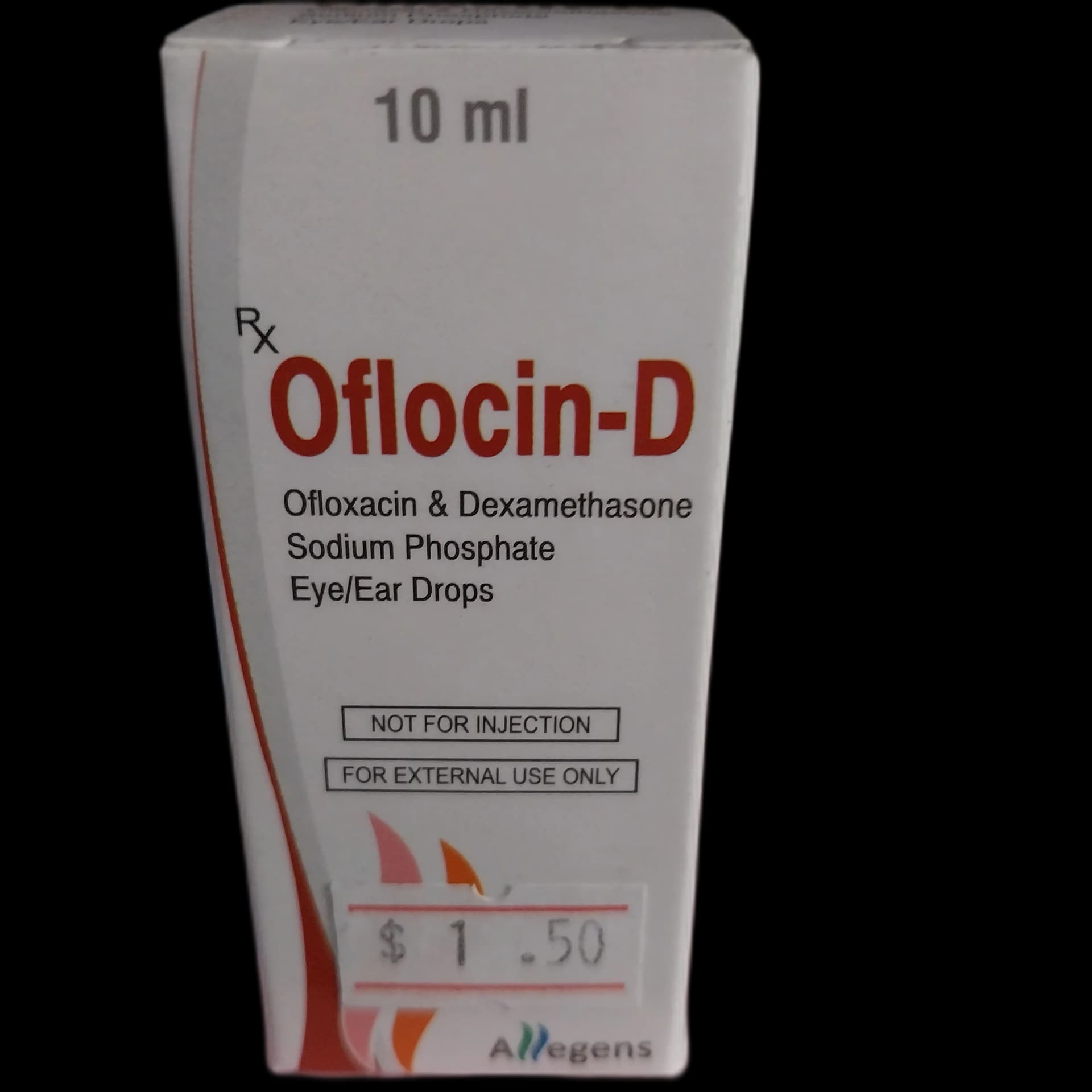 Oflocin-D Ofloxacin 0.3% + Dexamethasone 0.1% eye/ear drops