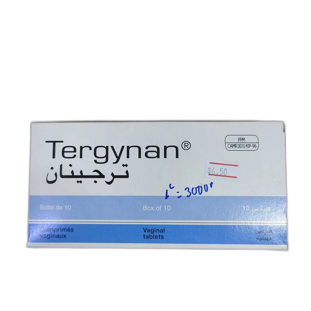Tergynan 200 mg / 100 mg / 100,000 IU / 3 mg
