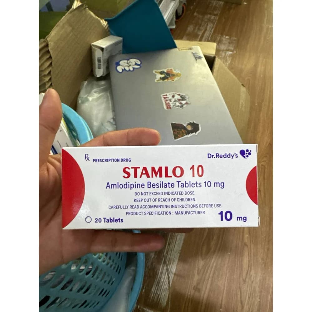 Stamlo 10 mg amlodipine besilate tablets, 20 tablets