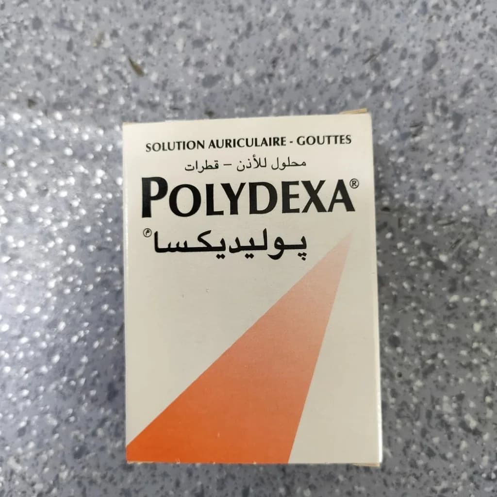 Polydexa Neomycin sulfate 1 g (650,000 IU) + Polymyxin B sulfate 1,000,000 IU + Dexamethasone metasulfobenzoate sodium 100 mg per 100 mL