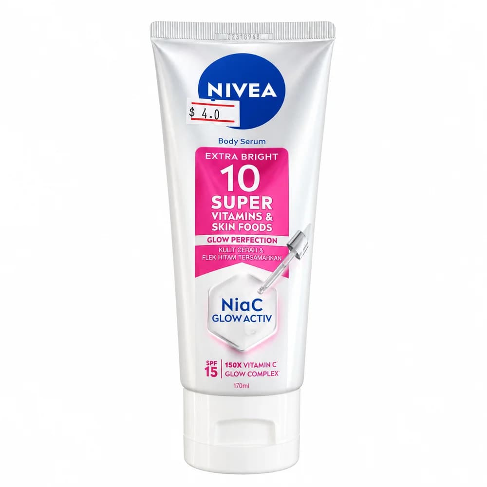 NIVEA Extra Bright 10 Super Vitamins & Skin Foods Body Serum (Glow Perfection) 170ml 170 ml