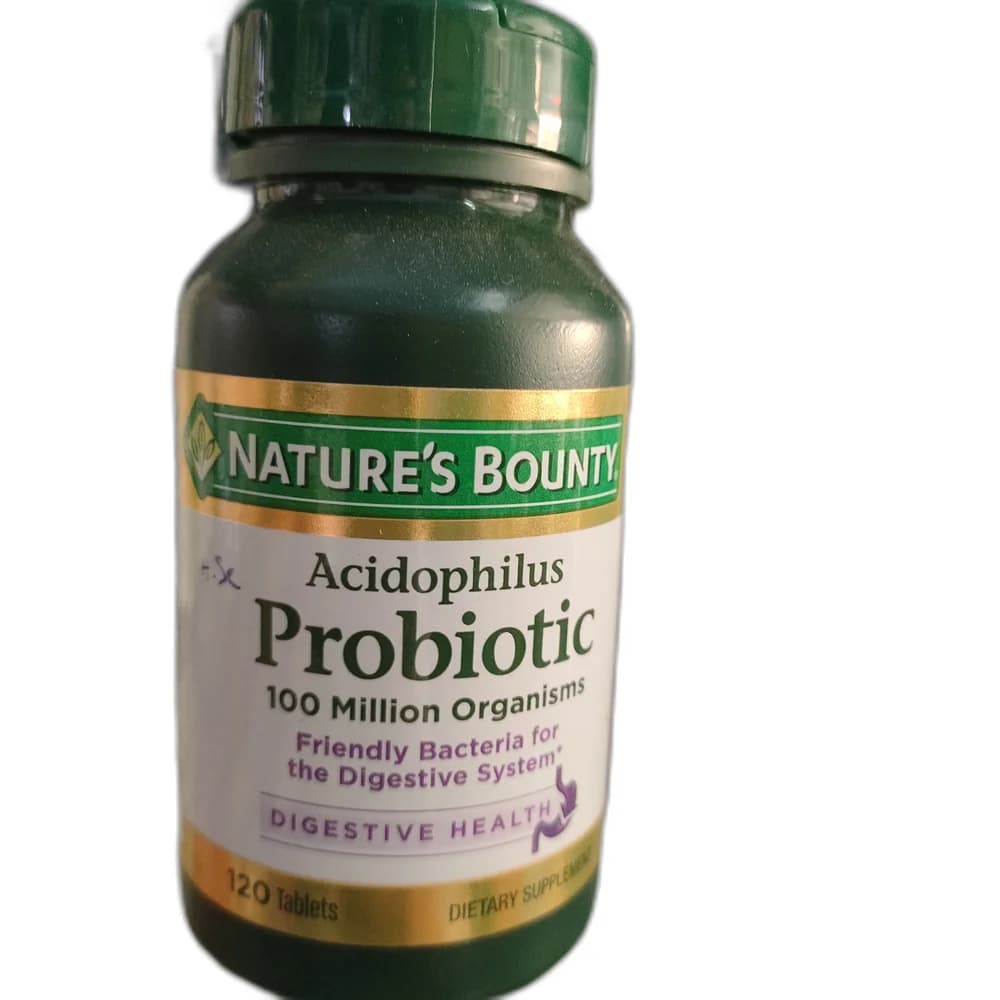 Nature's Bounty Acidophilus Probiotic 100 Million Organisms per tablet