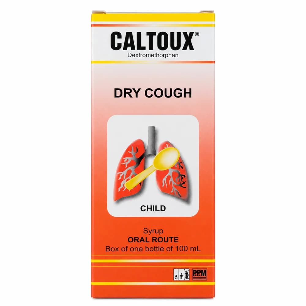 Caltoux Child Dry Cough Syrup Dextromethorphan hydrobromide 5 mg/5 mL