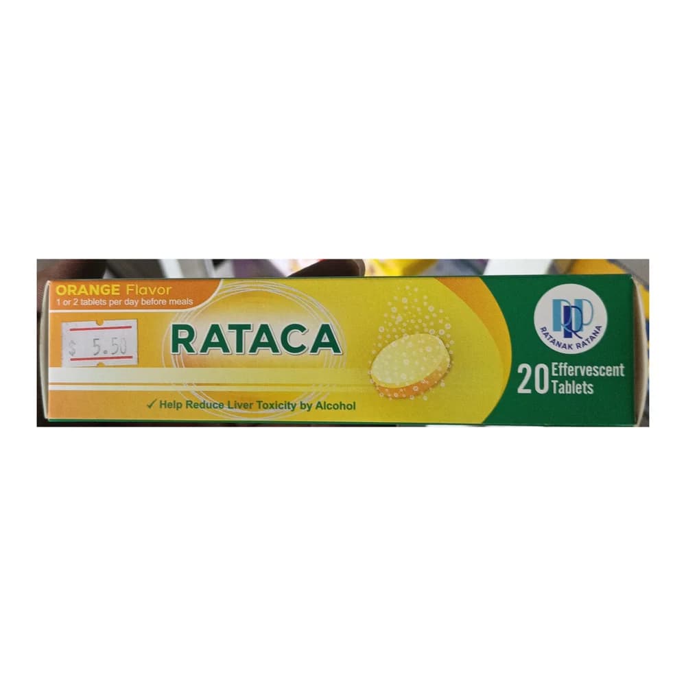 Rataca Orange Multivitamin & minerals (Vitamin C 75 mg, Calcium 100 mg, Magnesium 100 mg, Zinc 5 mg)