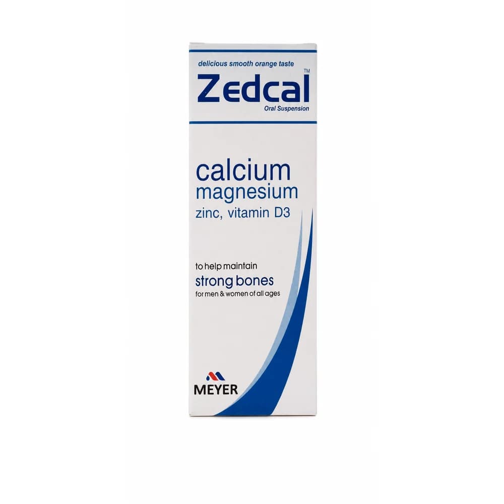 Zedcal Calcium 150 mg + Magnesium 25 mg + Zinc 2 mg + Vitamin D3 200 IU per 5 mL oral suspension