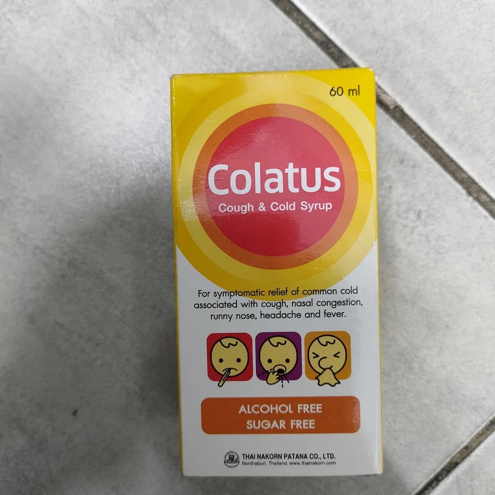Colatus Cough & Cold Syrup 120 mg + 2.5 mg + 1 mg + 7.5 mg / 5 mL