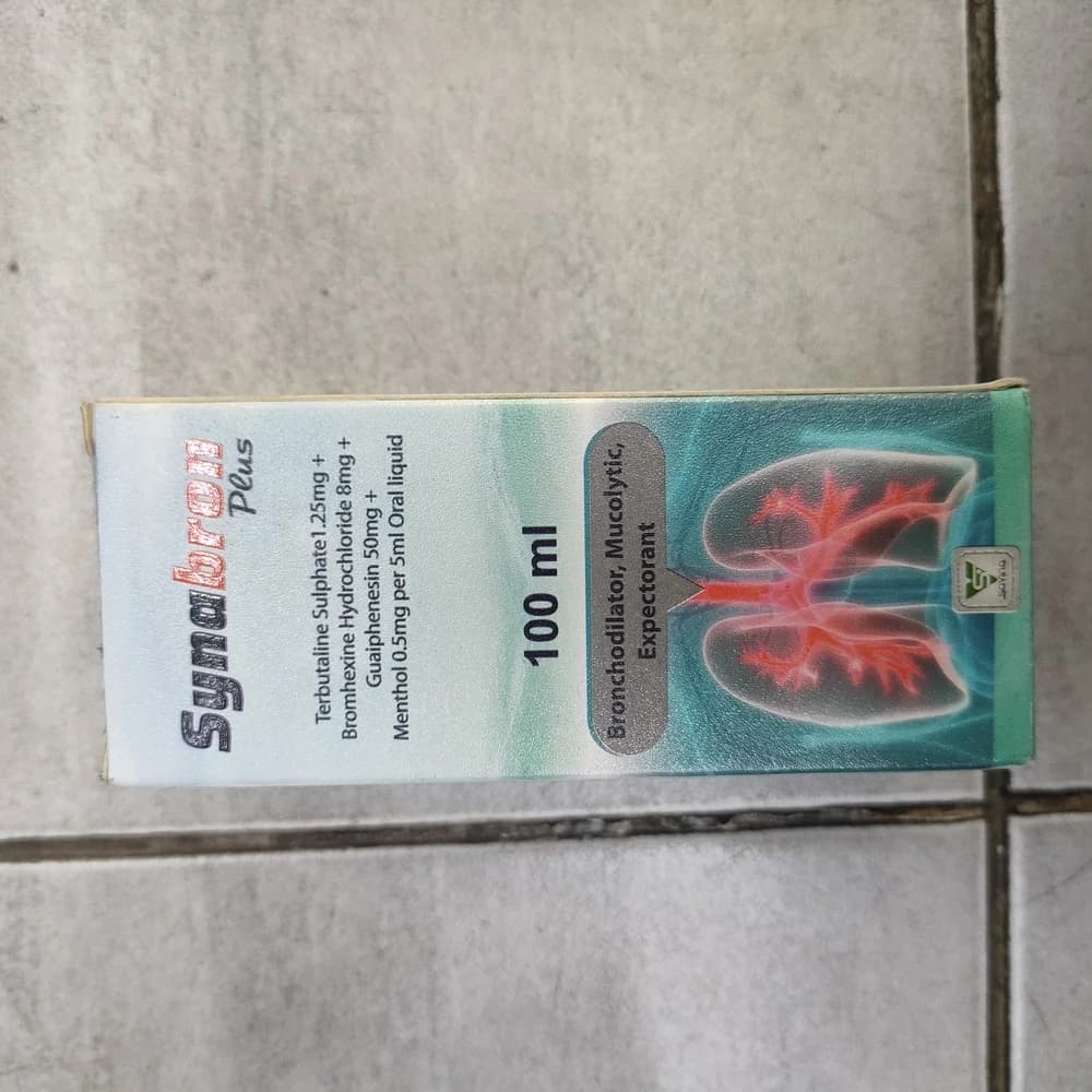 Synobron Plus 1.25 mg + 8 mg + 50 mg + 0.5 mg / 5 mL