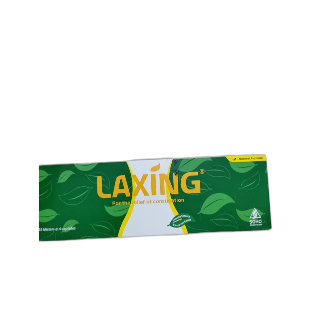 Laxing Senna 100 mg, Aloe vera 33 mg, Fennel 20 mg per capsule