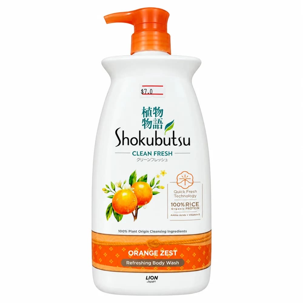 Shokubutsu Monogatari Clean Fresh Body Wash (Orange Zest)