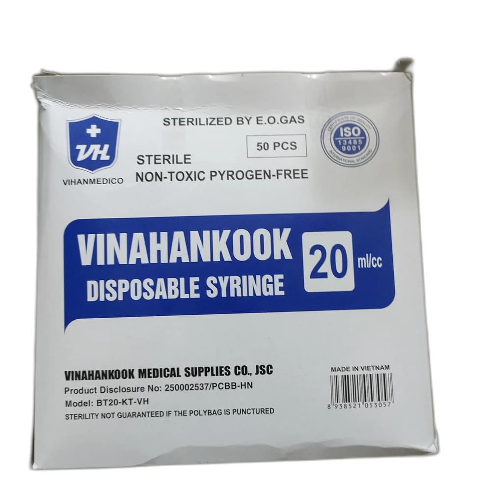Vinahankook Disposable Syringe 20ml 20 ml