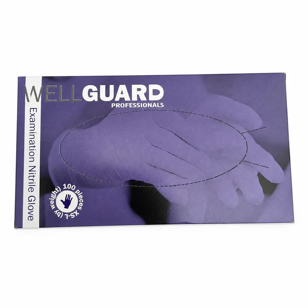 WellGuard Professionals Powder-free nitrile examination glove, size S