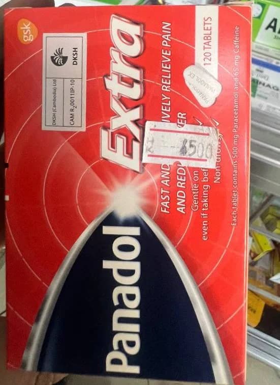 Panadol Extra Paracetamol 500mg + Caffeine 65mg