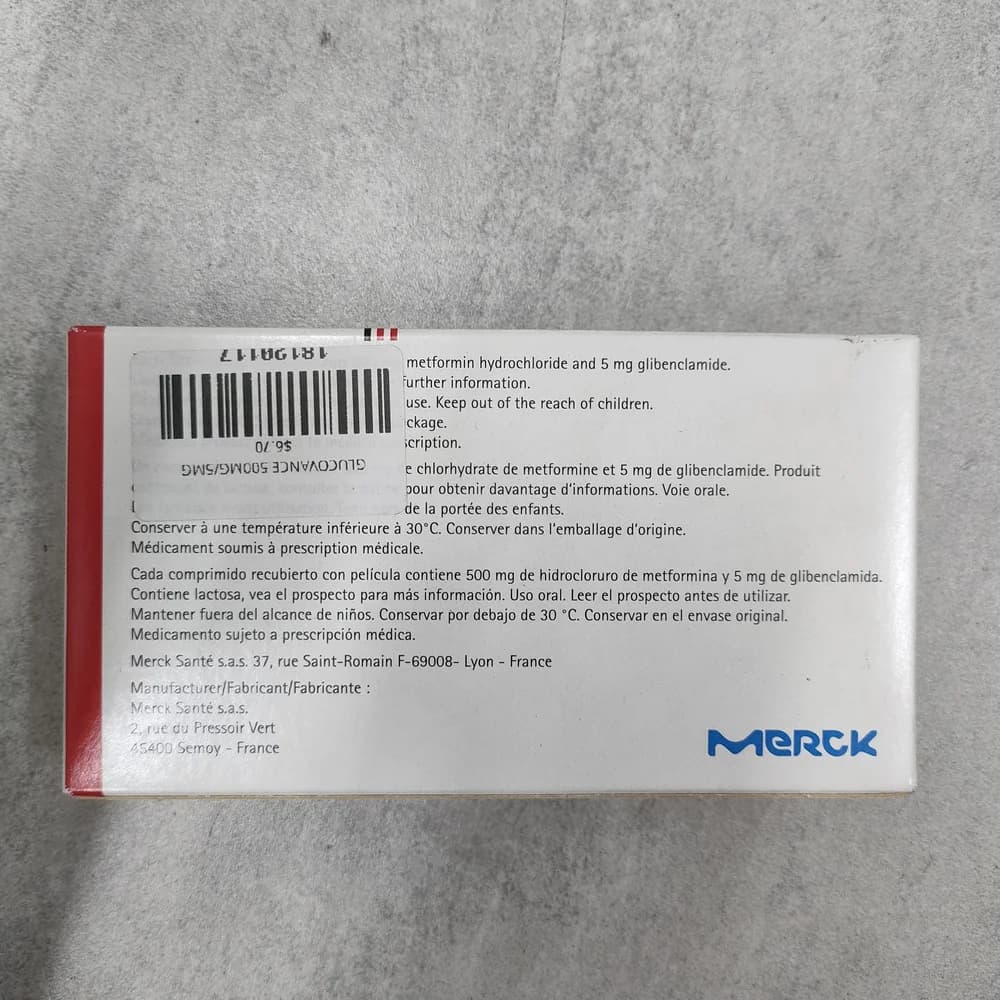 Glucovance 500 mg / 5 mg