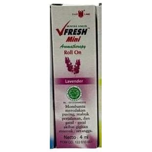 Vfresh Mini Aromatherapy Roll On Lavender 4 ml