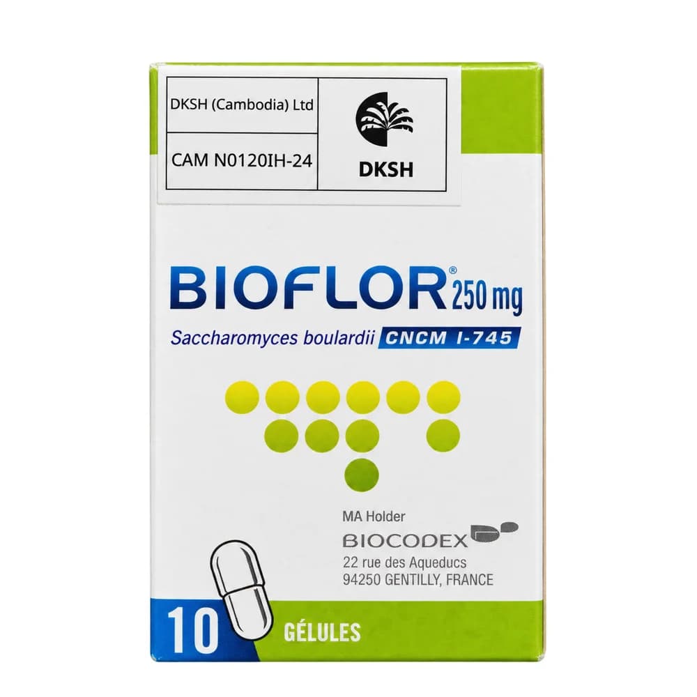 Bioflor 250 mg Capsules Saccharomyces boulardii CNCM I-745 250 mg