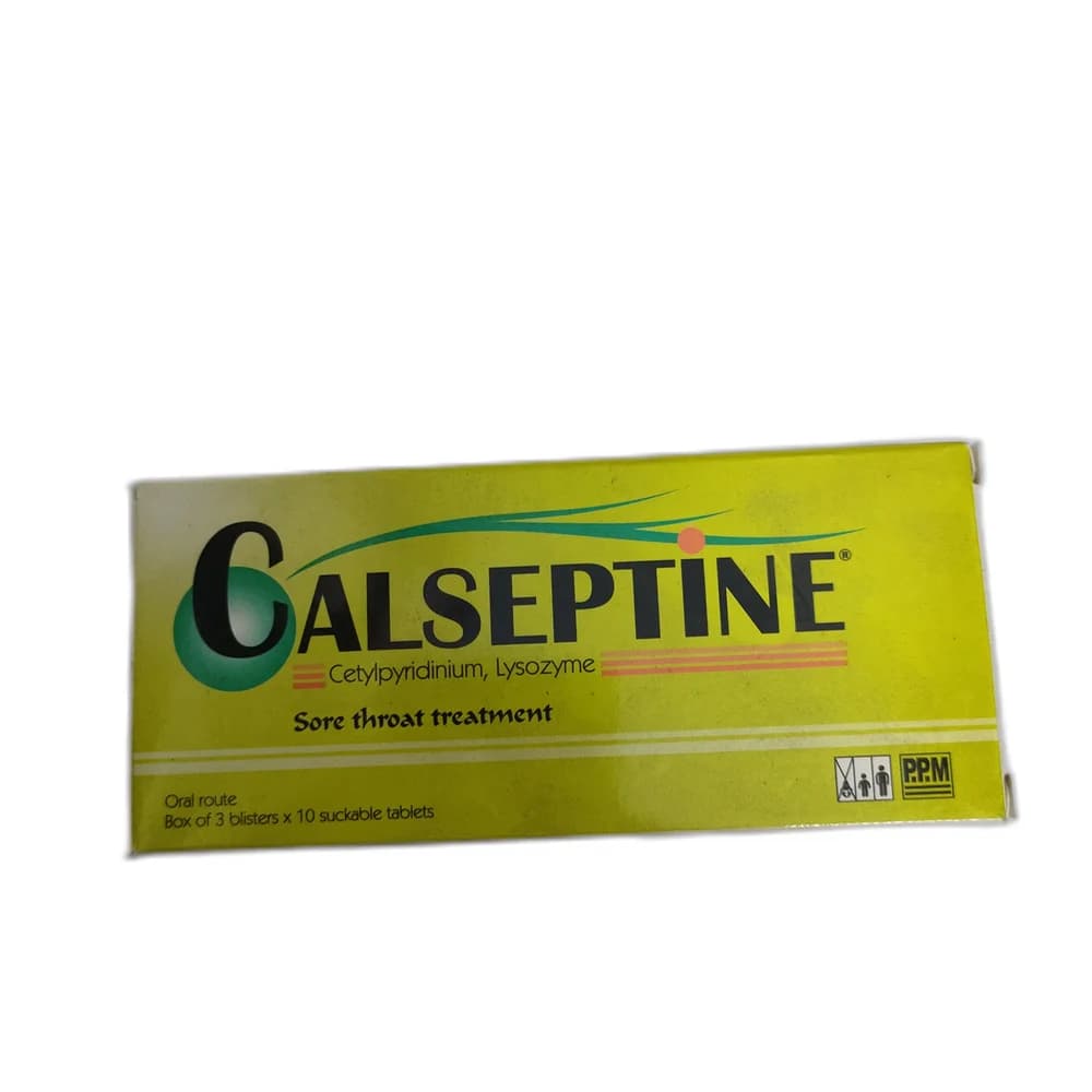 Calseptine Cetylpyridinium chloride 1.5 mg + Lysozyme hydrochloride 20 mg