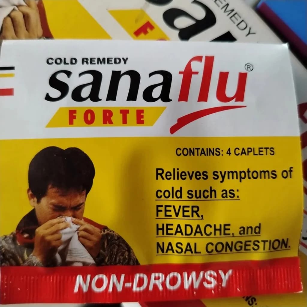 Sanaflu Forte Cold remedy caplets