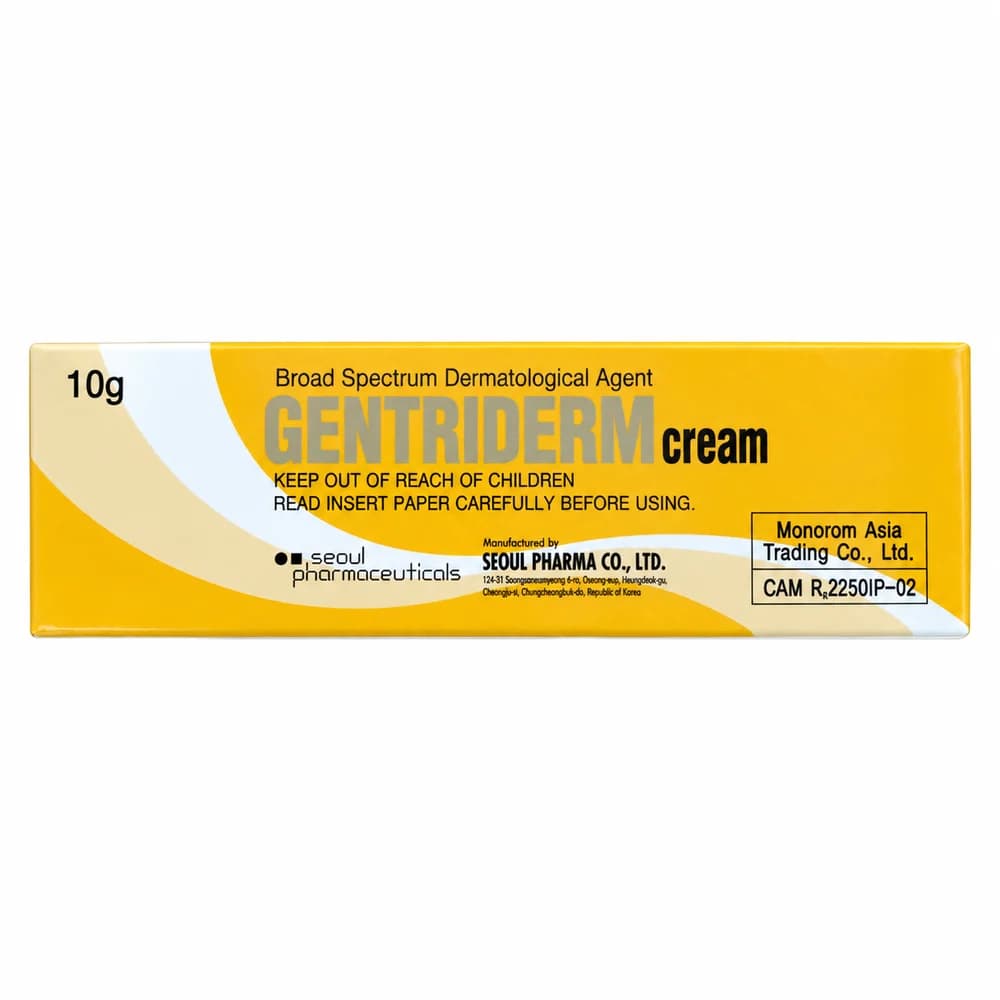 Gentriderm 0.64 mg/g betamethasone dipropionate / 10 mg/g clotrimazole / 1 mg/g gentamicin