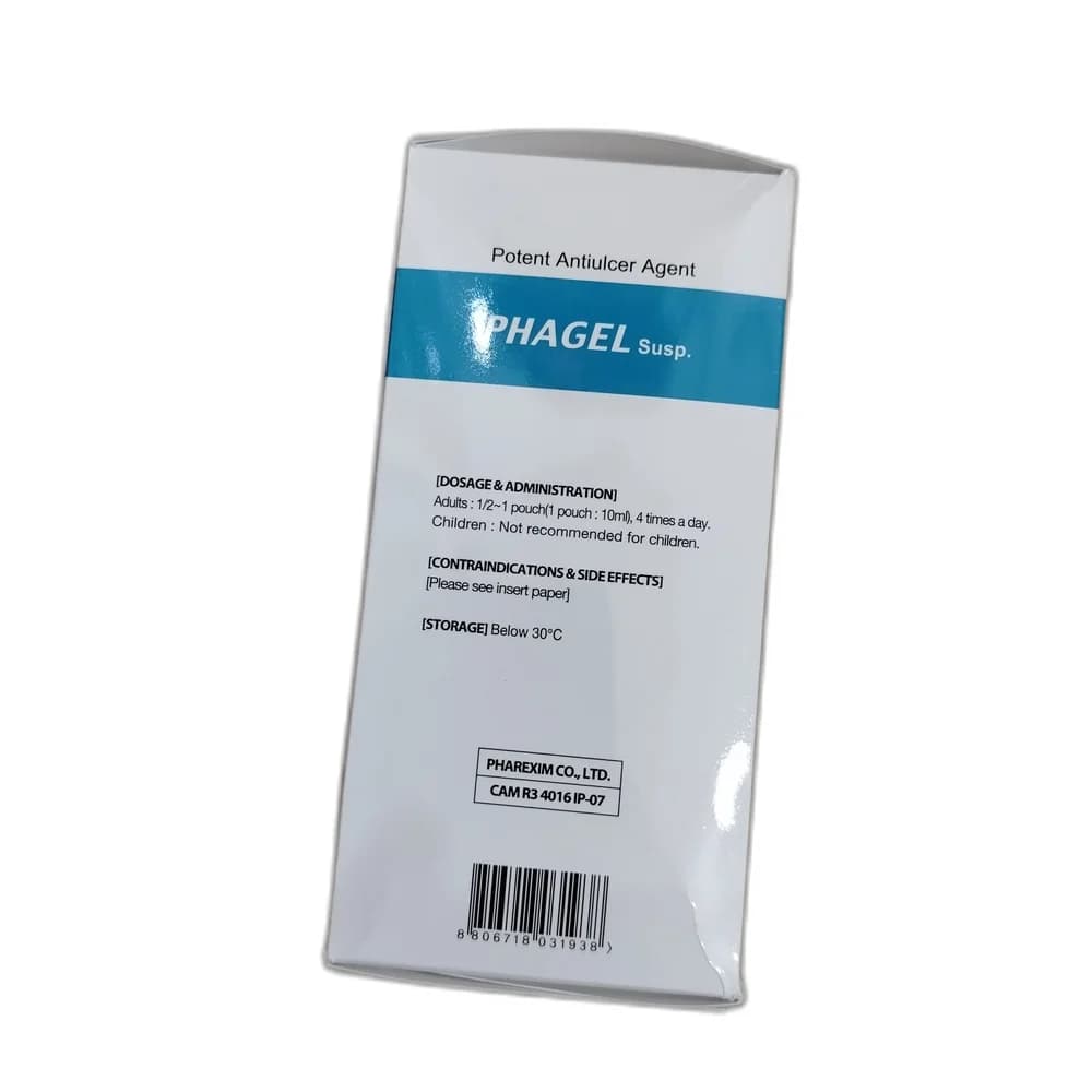 Phagel 20 mg + 582 mg + 196 mg / 10 ml