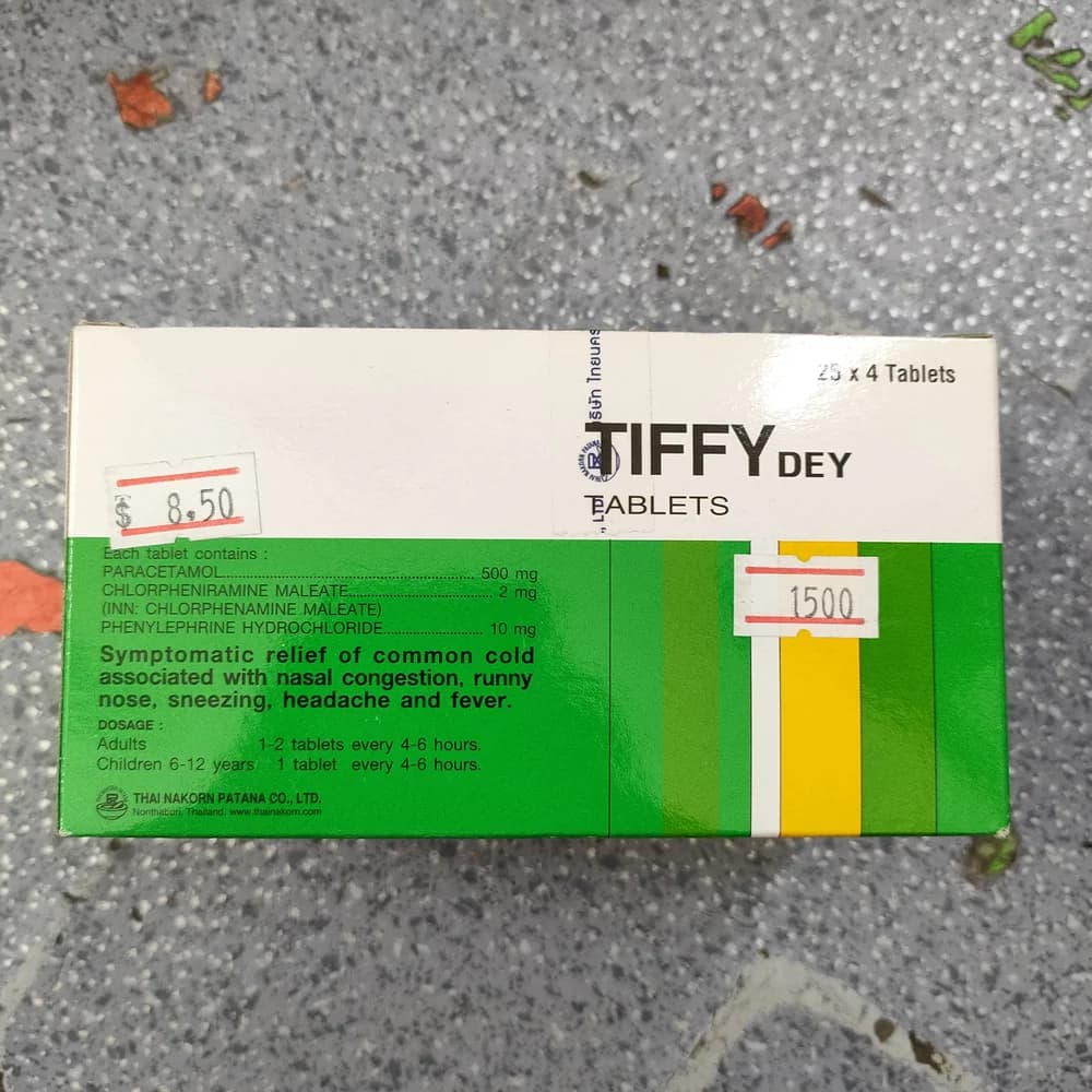 Tiffy Dey 500 mg / 2 mg / 10 mg